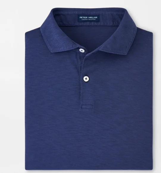Peter Millar Journeyman Polo Shirt in Navy - Picture 5 of 14